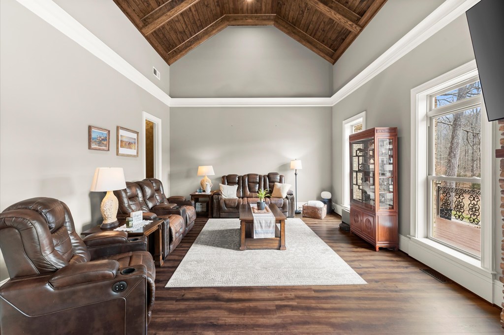 456 East Valley Road Northeast Rydal, GA 30171 - Photo 48 of 98 a living room with furniture and a wooden floor