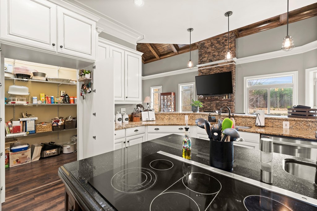 456 East Valley Road Northeast Rydal, GA 30171 - Photo 50 of 98 a kitchen with stainless steel appliances granite countertop a sink and a stove