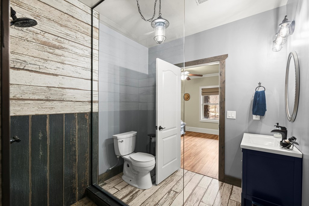 456 East Valley Road Northeast Rydal, GA 30171 - Photo 80 of 98 a bathroom with a sink toilet and shower