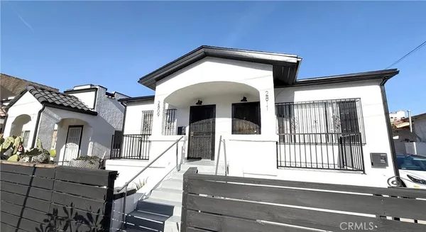 a view of a house with a porch