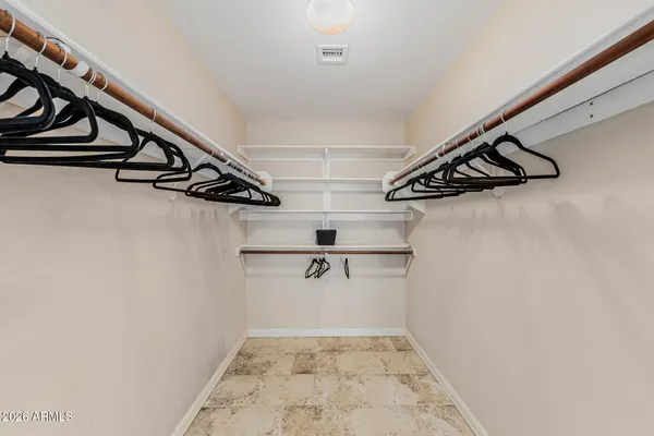 a view of a walk in closet