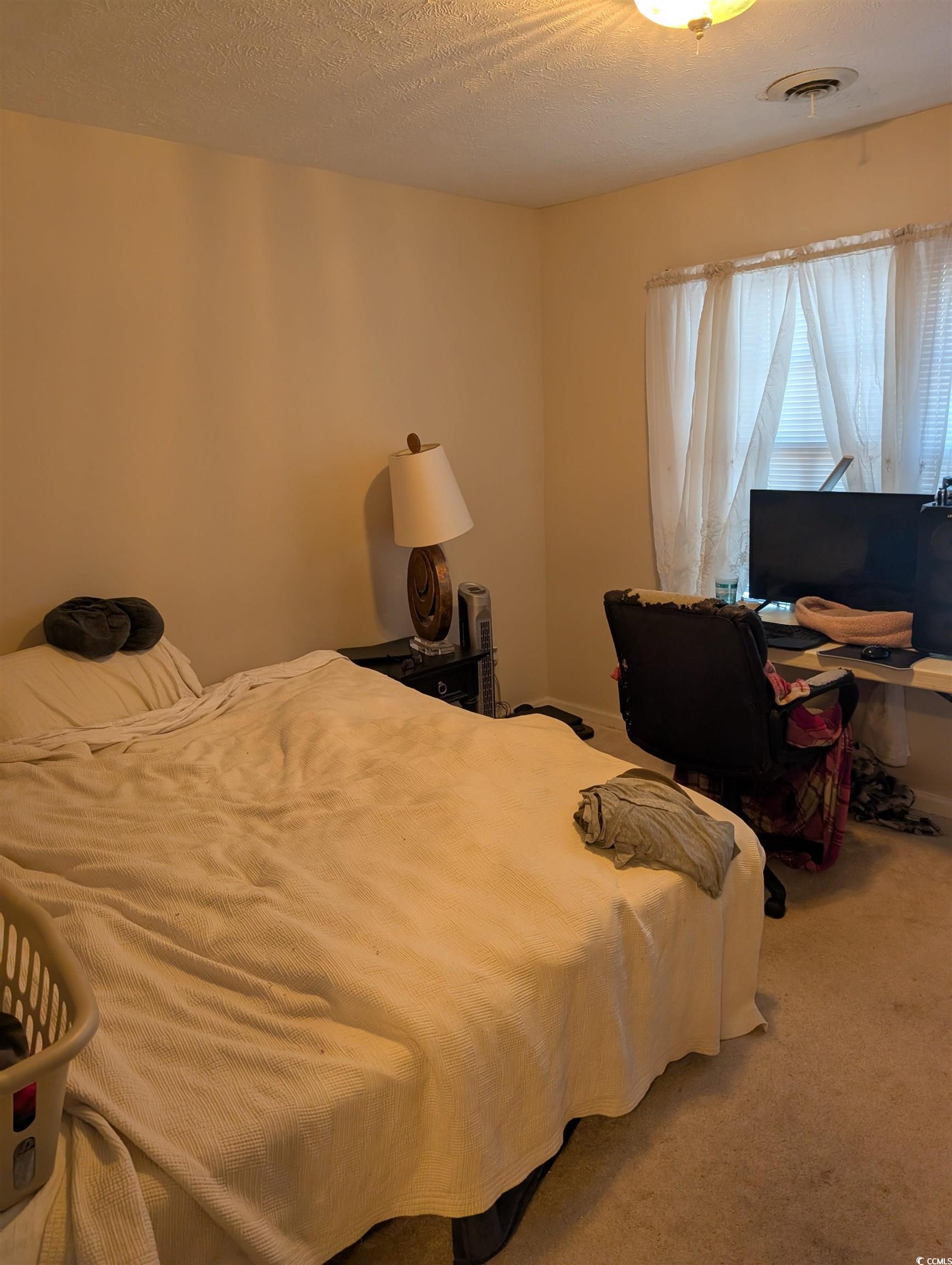 830 North 44th Avenue North, Unit O2 Myrtle Beach, SC 29577 - Photo 7 of 11 Bedroom with carpet and a textured ceiling