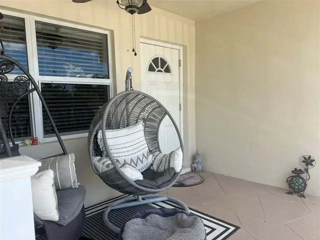 a view of a livingroom with furniture