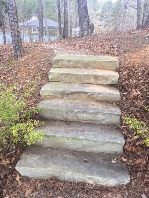 400 McAlister Road West Union, SC 29696 - Photo 20 of 25 Installed Granite Steps leading up to the dock Are