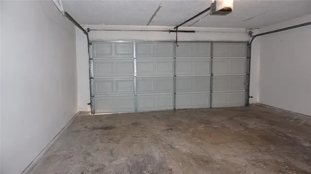 an empty room with closet