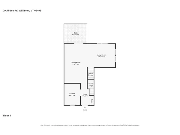 $465,000 | 29 Abbey Road, Williston, VT 05495
