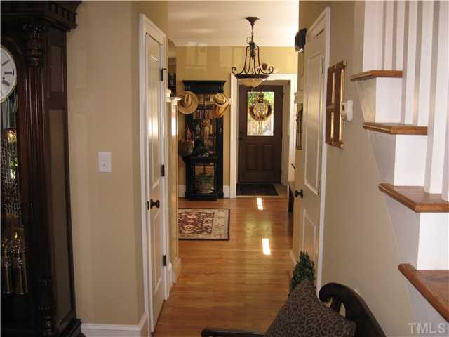 706 Tower Street Raleigh, NC 27605 - Photo 4 of 23 Entry is true craftsman woodwork...crown, trim, staircase...must see, as pictures cannot capture it all.