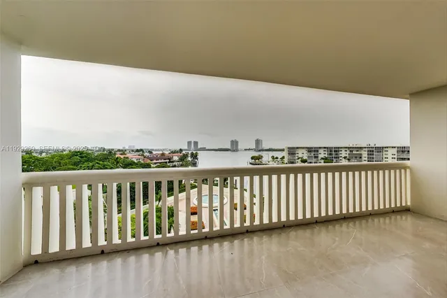 a view of a lake with a city