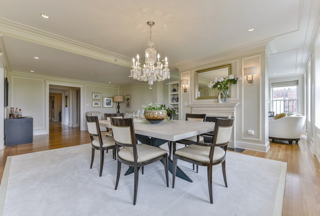 100 Beacon Street, Unit 7 Boston, MA 02116 - Photo 2 of 17 a view of a dining room with furniture and wooden floor