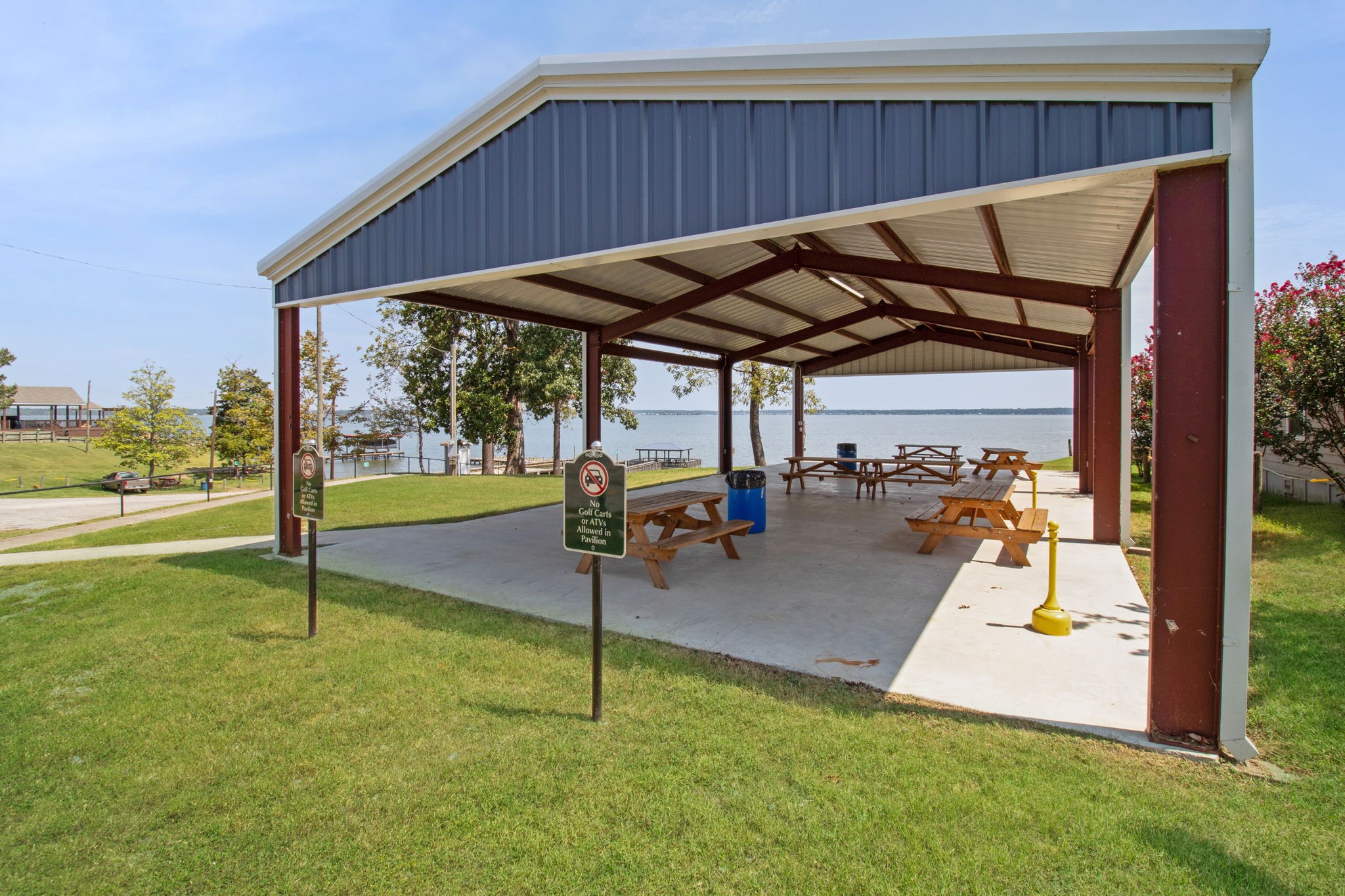 151 Key Largo Loop Point Blank, TX 77364 - Photo 43 of 49 Community waterfront pavilion offers the perfect gathering space for picnics, family events, and lakeside entertaining.