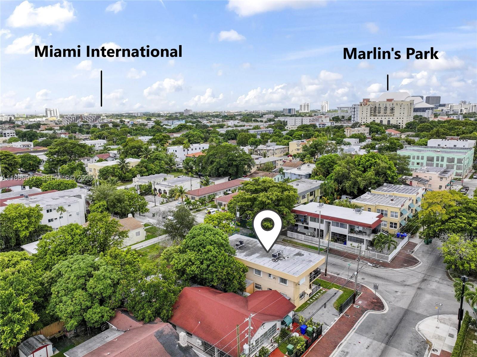 502 Southwest 13th Avenue Miami, FL 33135 - Photo 13 of 48 an aerial view of a house with a garden
