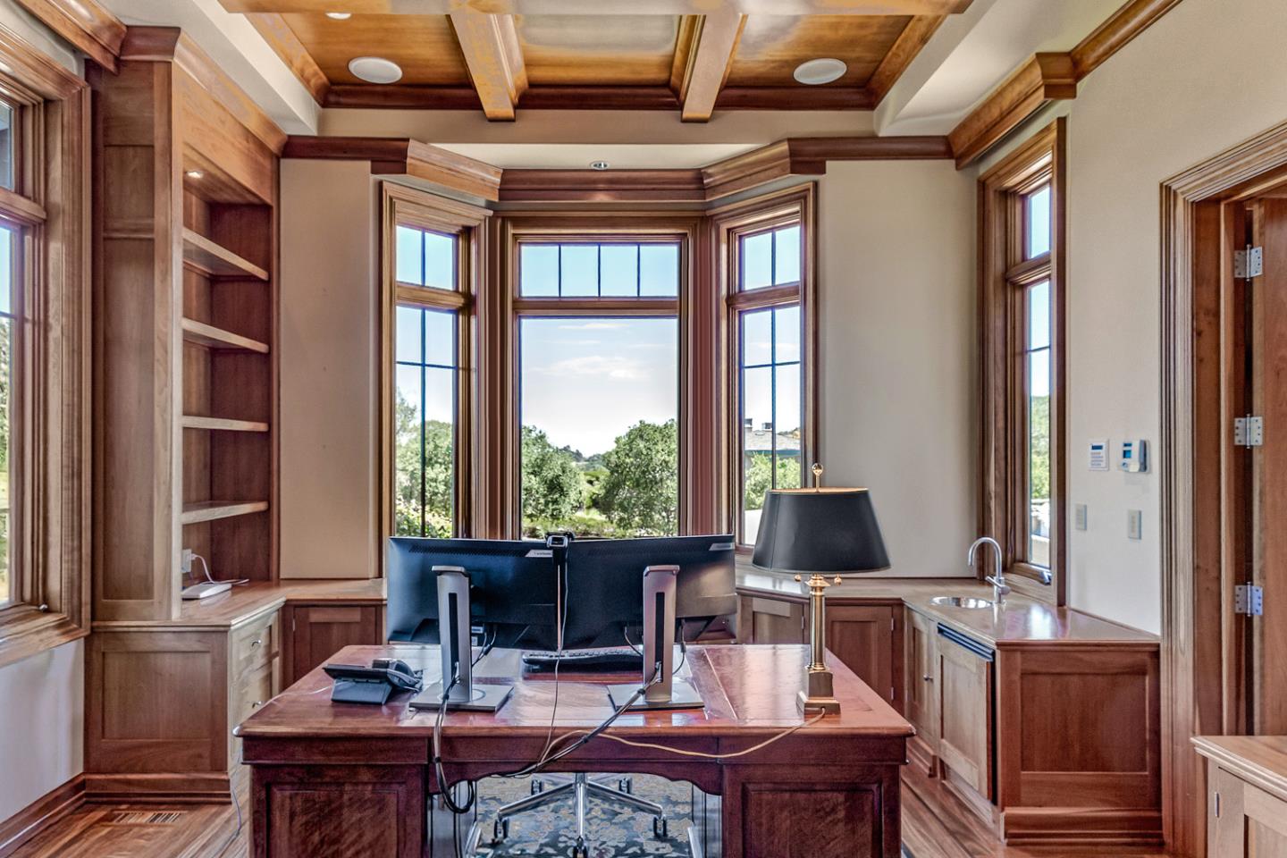 1 Redberry Ridge Portola Valley, CA 94028 - Photo 15 of 59 a living room with fireplace furniture and a floor to ceiling window