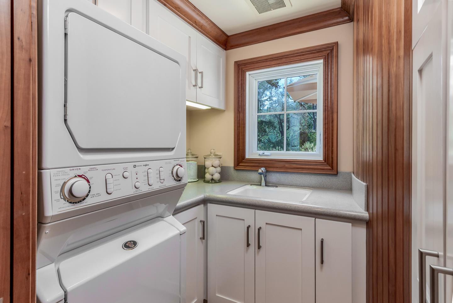 1 Redberry Ridge Portola Valley, CA 94028 - Photo 39 of 59 a bathroom with a sink and a mirror