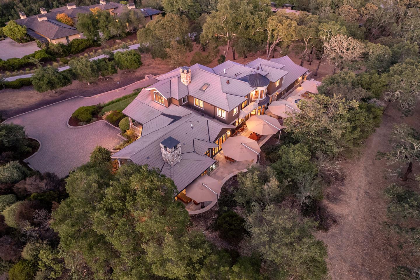 1 Redberry Ridge Portola Valley, CA 94028 - Photo 55 of 59 an aerial view of residential house with outdoor space