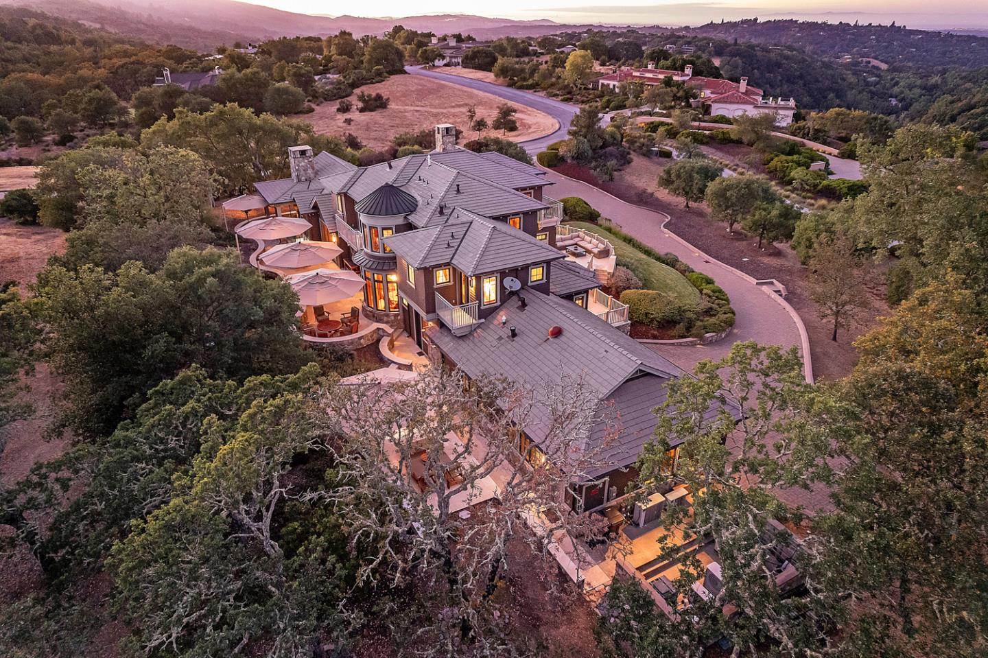 1 Redberry Ridge Portola Valley, CA 94028 - Photo 56 of 59 an aerial view of residential house with outdoor space