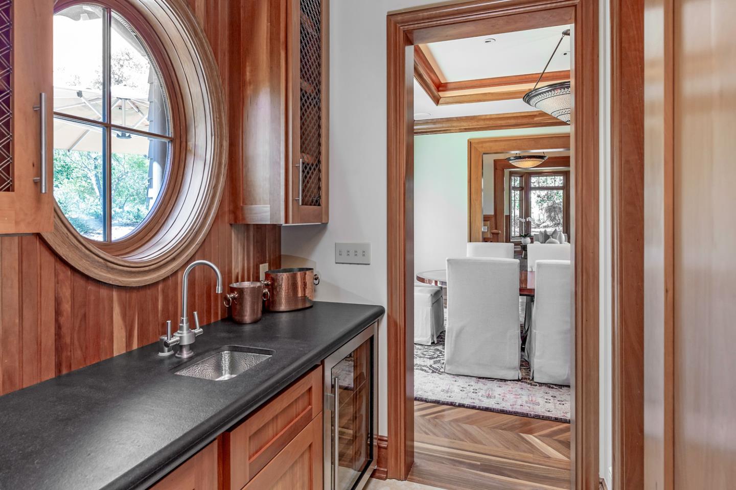 1 Redberry Ridge Portola Valley, CA 94028 - Photo 7 of 59 a bathroom with a sink a mirror and a window