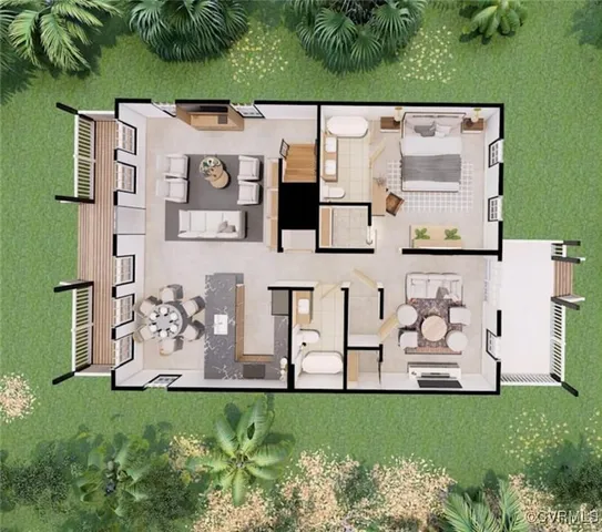 a view of house with garden