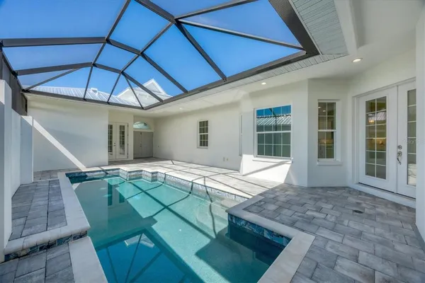 a house view with a seating space