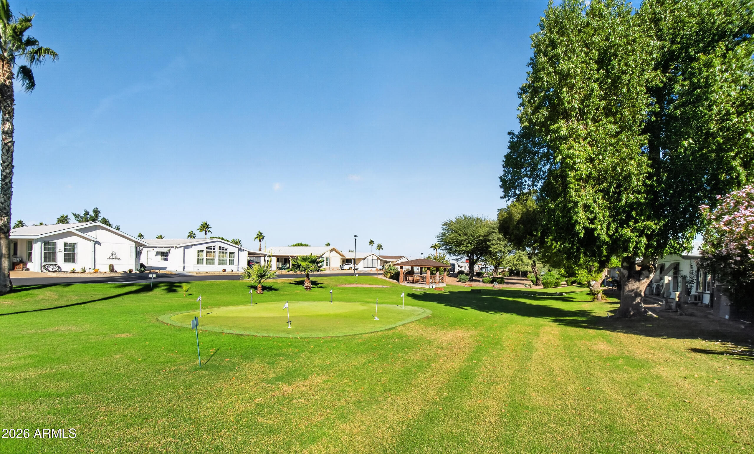 5735 East McDowell Road, Unit 293 Mesa, AZ 85215 - Photo 36 of 40 a view of a big yard with plants and large trees