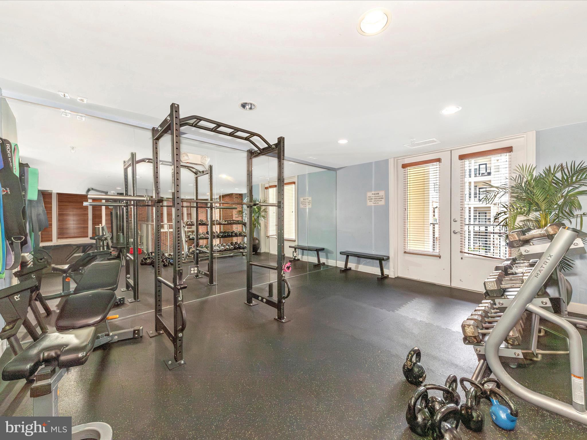 7 Booth Street, Unit 201 Gaithersburg, MD 20878 - Photo 33 of 67 a view of a room with gym equipment