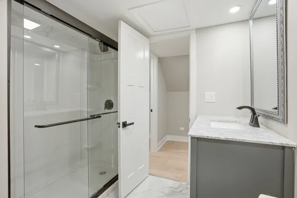 a view of an empty room