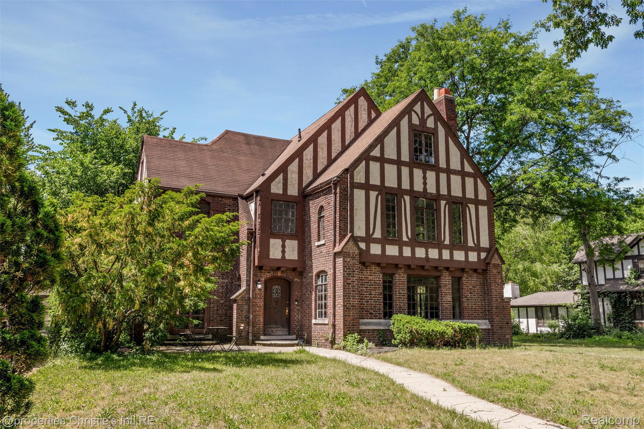 3205 Sherbourne Road Detroit, MI 48221 - Photo 3 of 81 Tudor Revival residence featuring brick and half-timbered facade elements