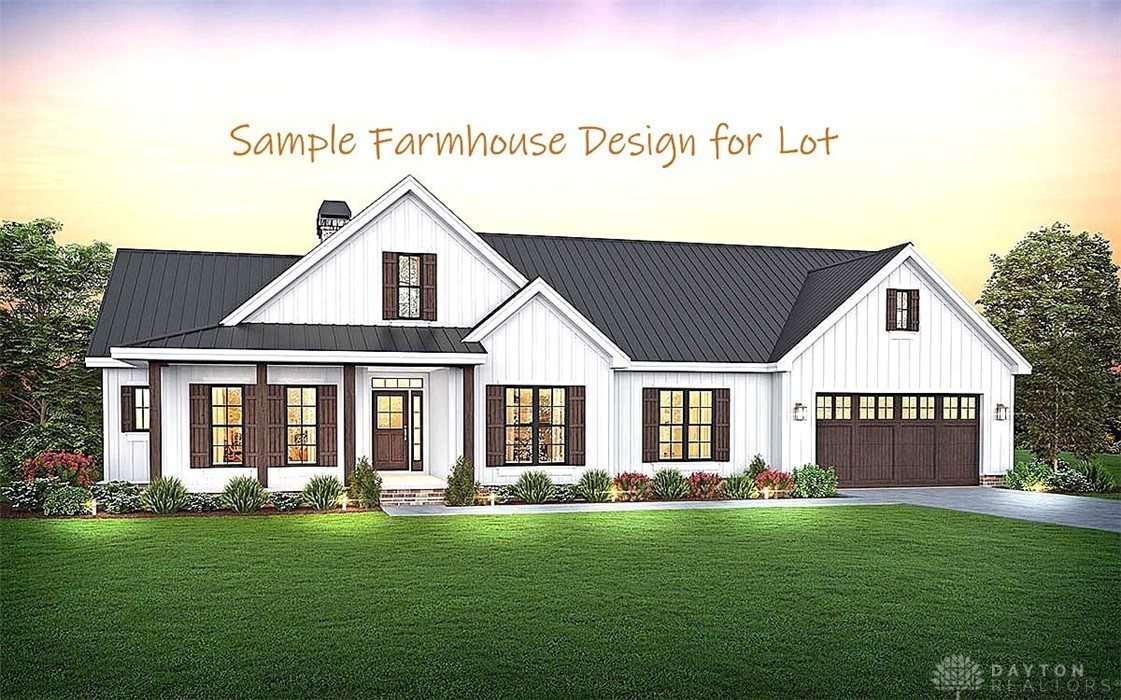 895 Alpha Road Beavercreek, OH 45434 - Photo 1 of 3 Sample farmhouse design for empty lot; can add 2,100 sq ft second leveal and/or basement