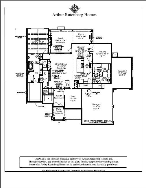 7551 Whiskey Road College Grove, TN 37046 - Photo 2 of 3 First Floor Plan. Club Room and wet bars with an open floor plan make for the ultimate home for entertaining!