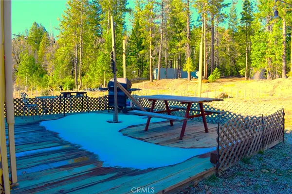 a view of an outdoor space with seating