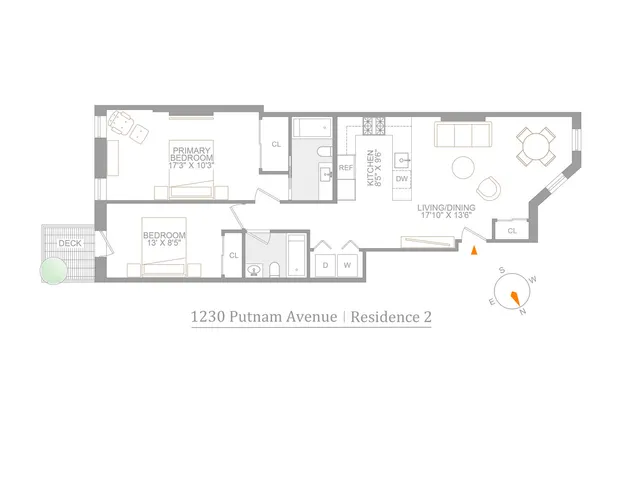 $869,000 | 1230 Putnam Avenue, Unit 2 | Bushwick