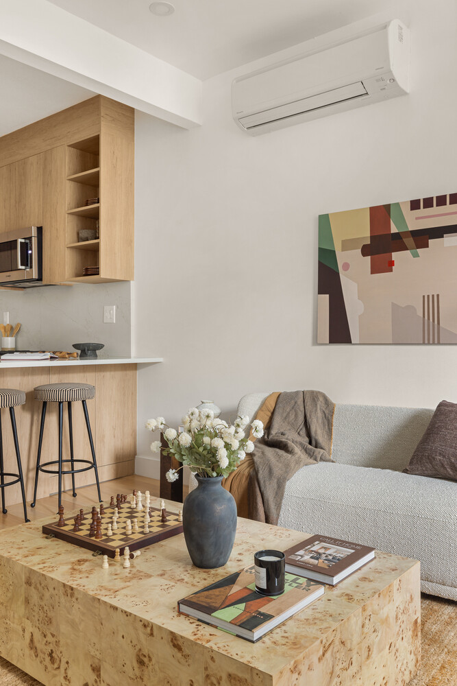 1230 Putnam Avenue, Unit 2 Brooklyn, NY 11221 - Photo 8 of 13 a living room with furniture and a potted plant