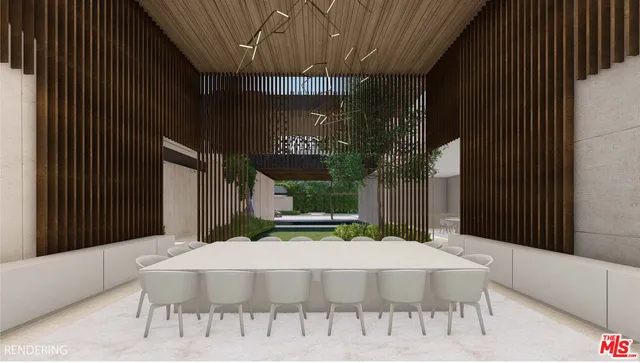 a view of a patio with couches and pool