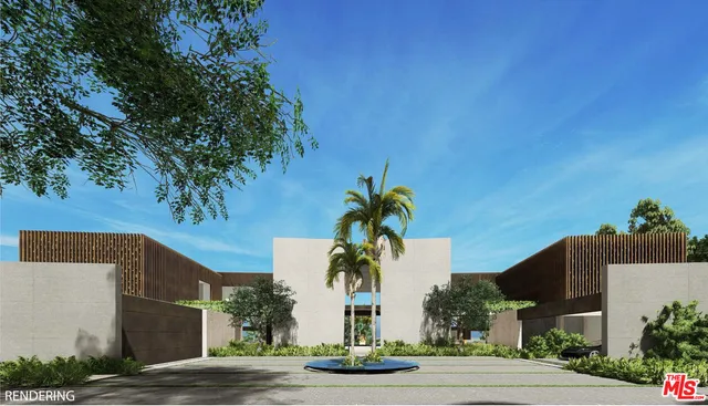 a plant on the side of a building