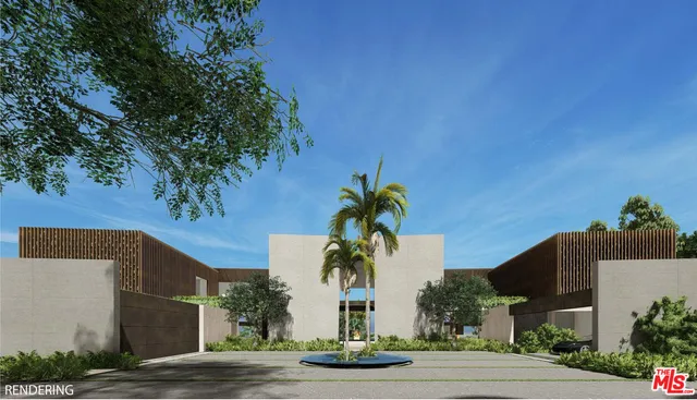 a plant on the side of a building