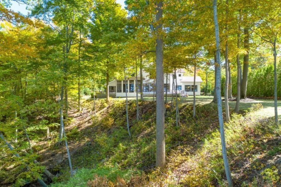 14874 Lakeshore Road Lakeside, MI 49116 - Photo 64 of 71 Rear View from Beach Stairs