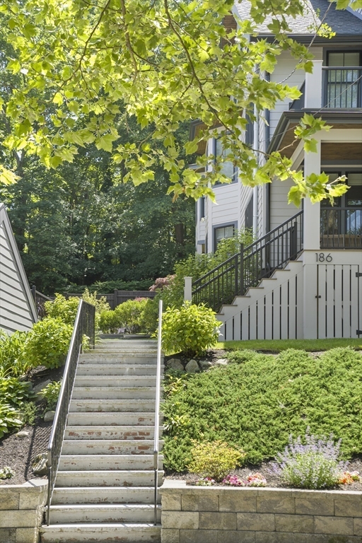 186 Mason Terrace, Unit 186 Brookline, MA 02446 - Photo 3 of 27 a garden view