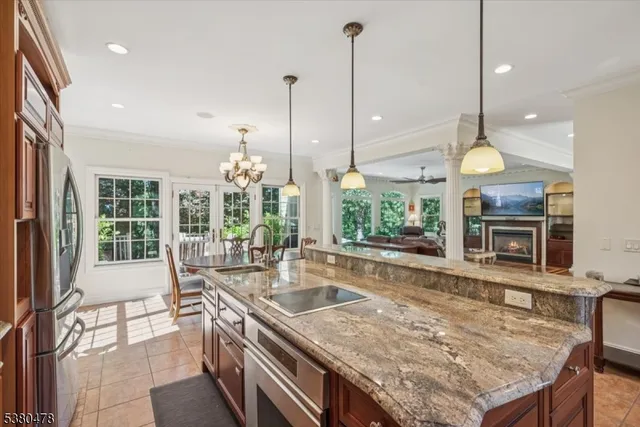 a outdoor space with furniture