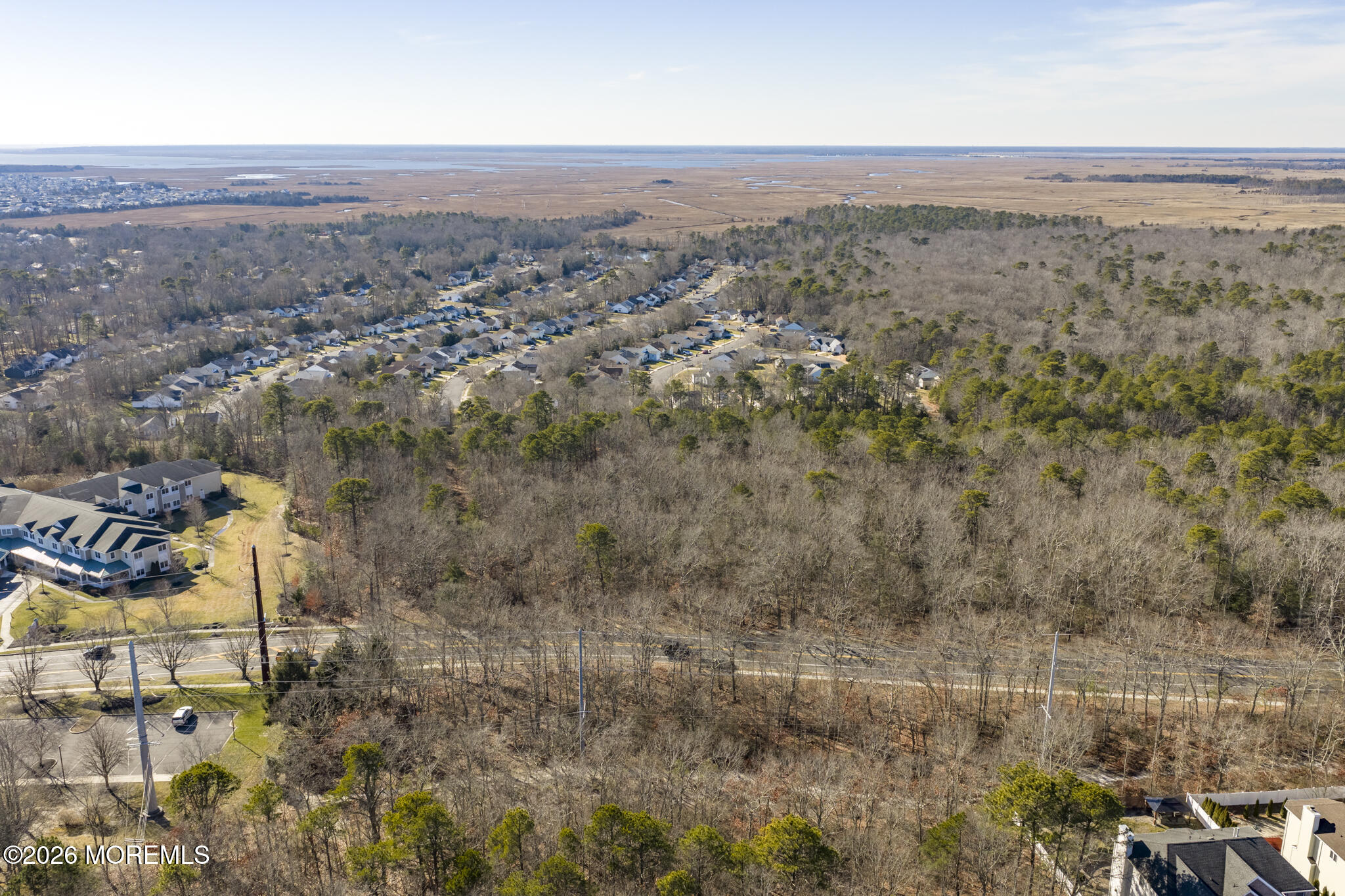307 Mathistown Road Little Egg Harbor, NJ 08087 - Photo 24 of 25 an aerial view of house with yard and mountain view in back