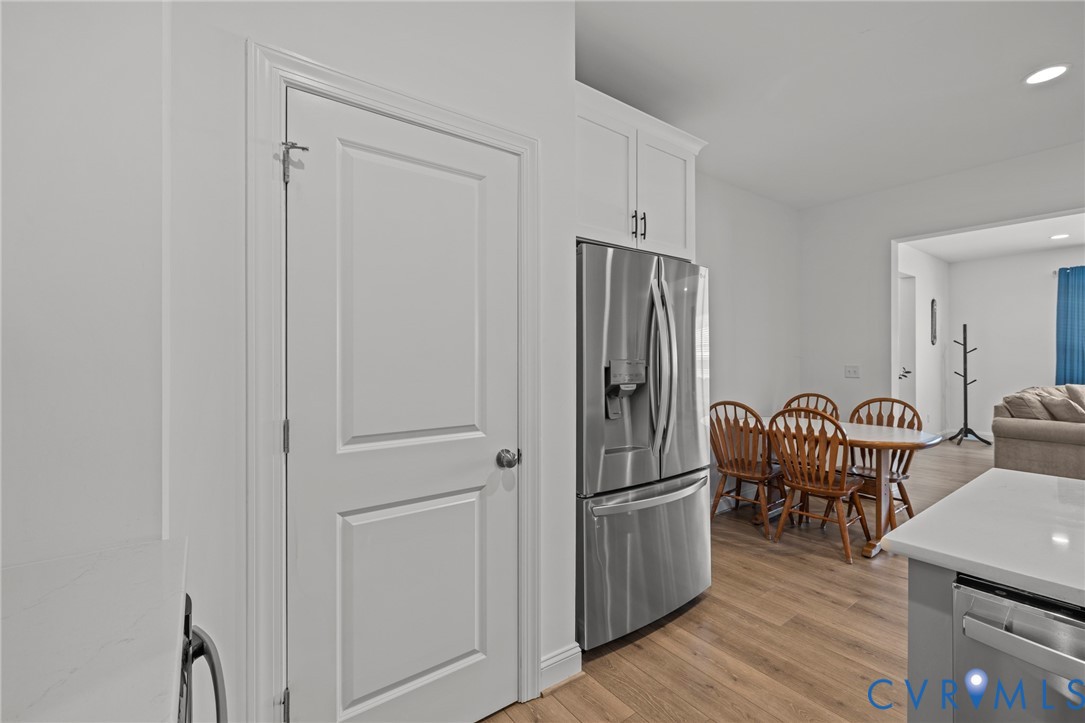 224 Lauradell Road Ashland, VA 23005 - Photo 18 of 74 Kitchen area featuring wood-finish flooring, white
