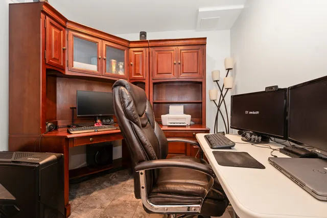 a room with furniture