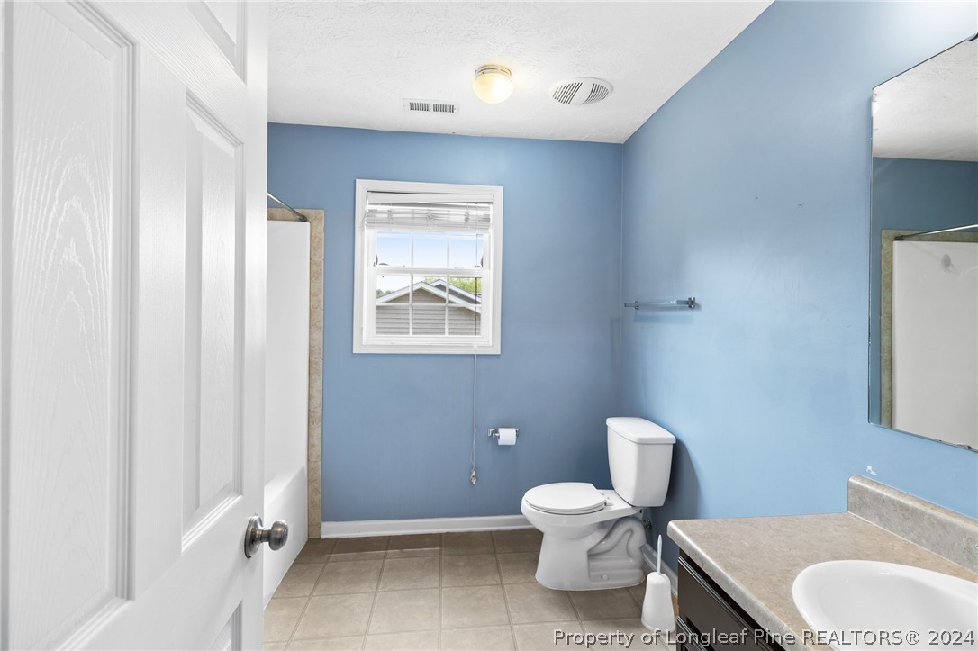 519 Cape Fear Road Raeford, NC 28376 - Photo 27 of 39 a bathroom with a toilet a sink and mirror
