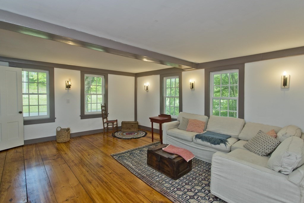 621 Amherst Road Sunderland, MA 01375 - Photo 6 of 42 a living room with furniture and a large window