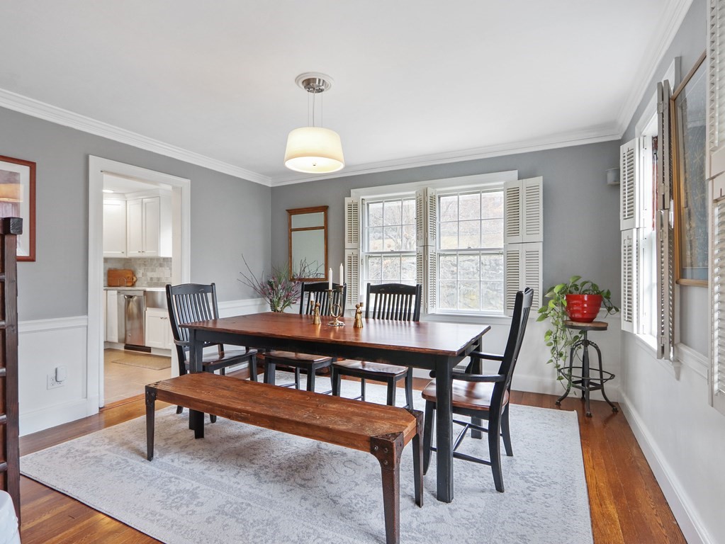 40 Whittier Road Newton, MA 02460 - Photo 4 of 20 a view of a dining room with furniture window and wooden floor
