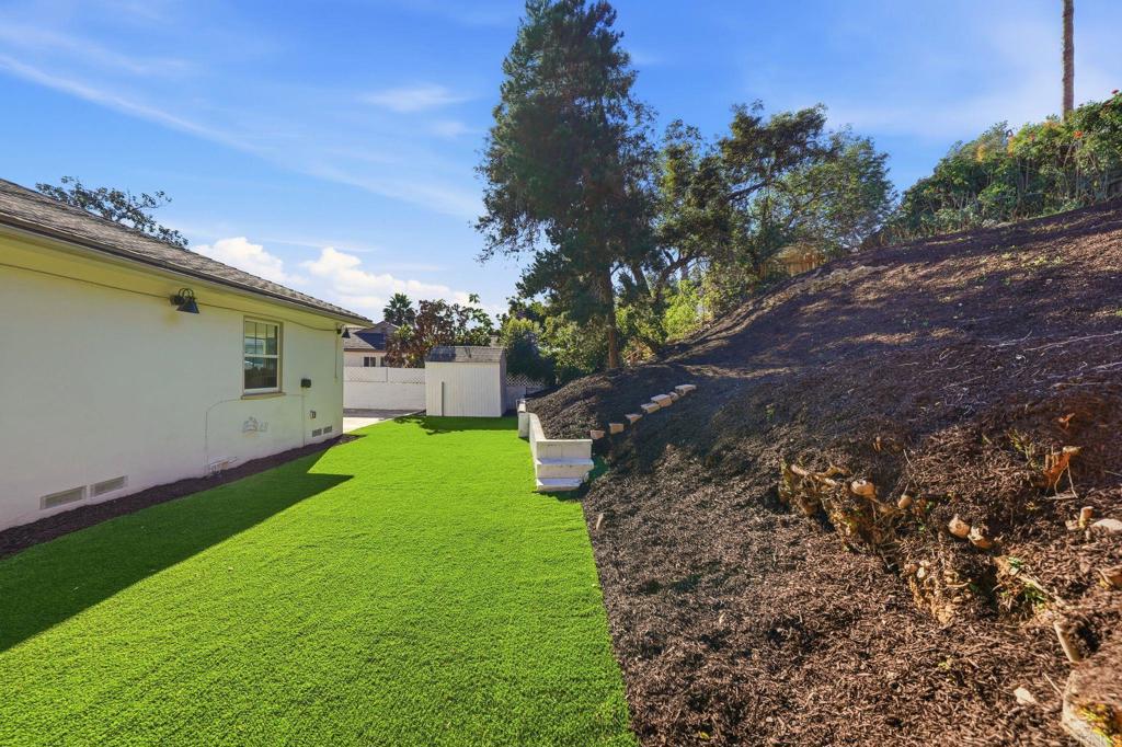 4920 Elsa Road San Diego, CA 92120 - Photo 39 of 46 a view of a backyard with pathway
