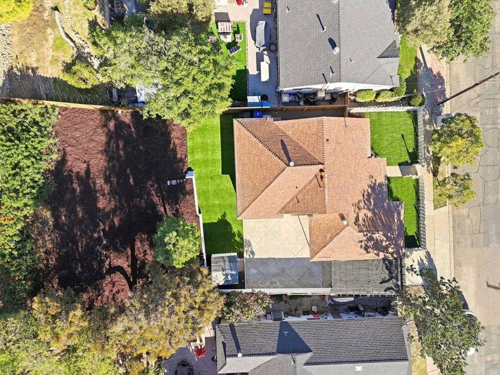 4920 Elsa Road San Diego, CA 92120 - Photo 42 of 46 an aerial view of a house with a yard