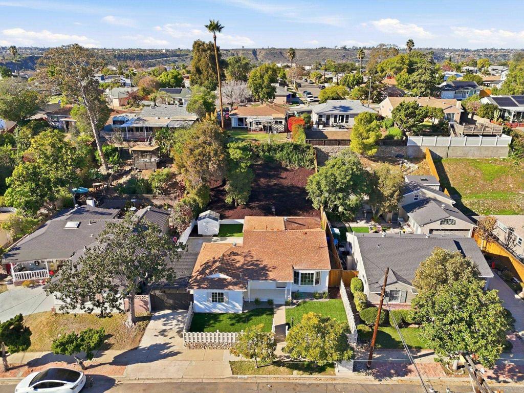 4920 Elsa Road San Diego, CA 92120 - Photo 46 of 46 an aerial view of residential houses with outdoor space