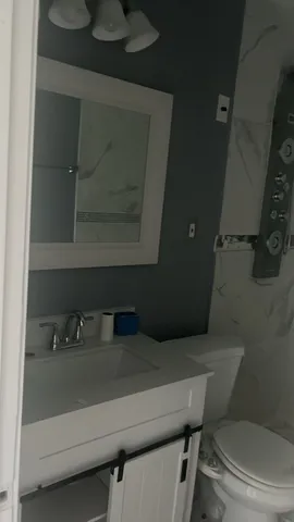 a bathroom with a toilet