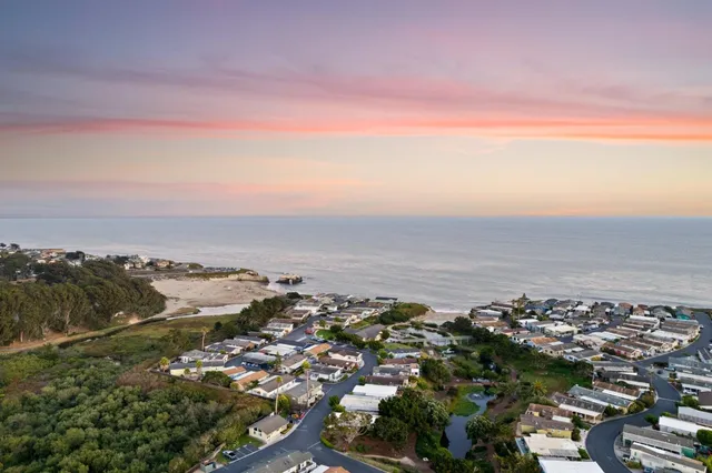 an aerial view of multiple house