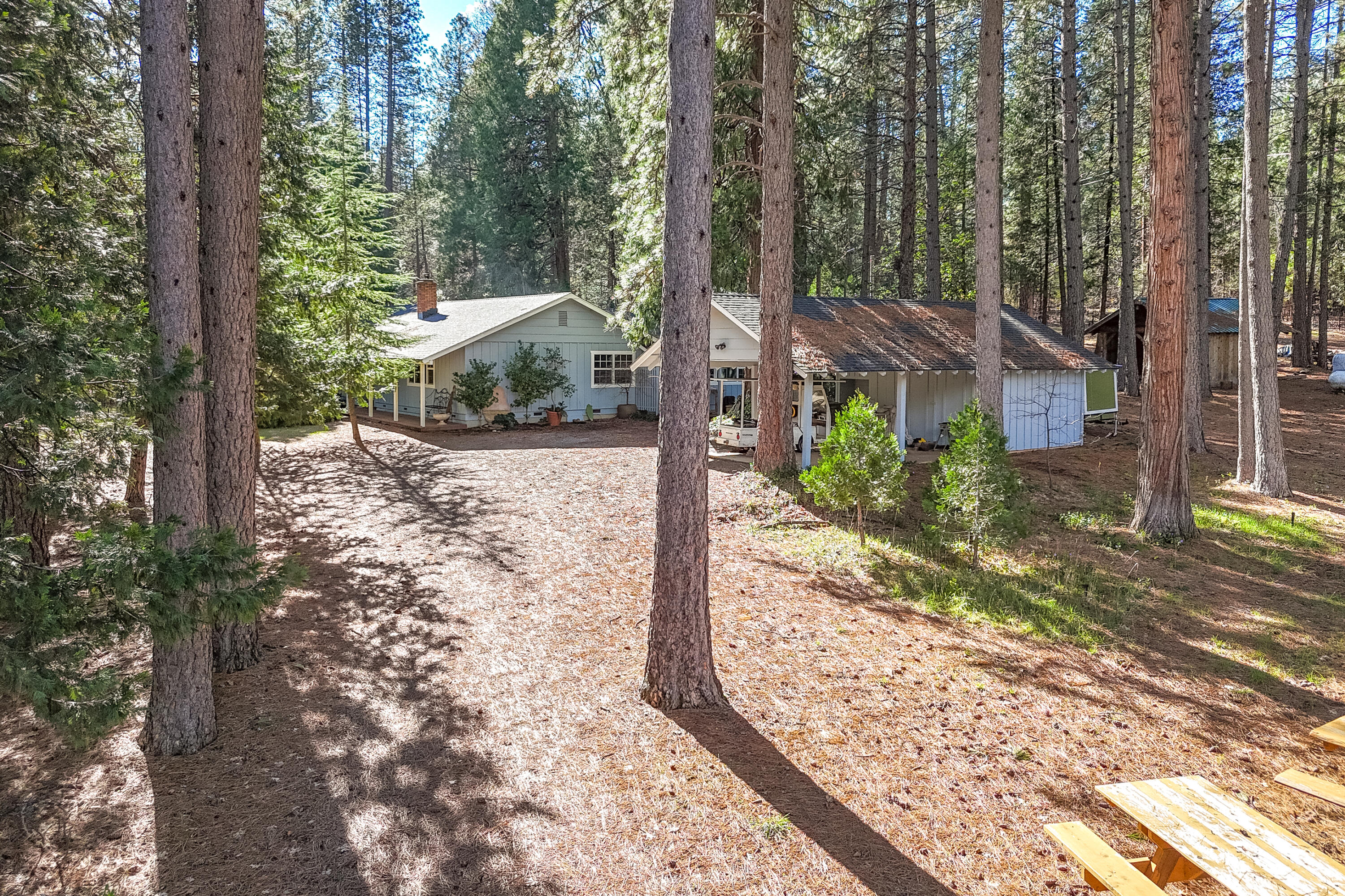29276 Bullskin Ridge Road Oak Run, CA 96069 - Photo 12 of 113 a view of a house with a tree in the yard