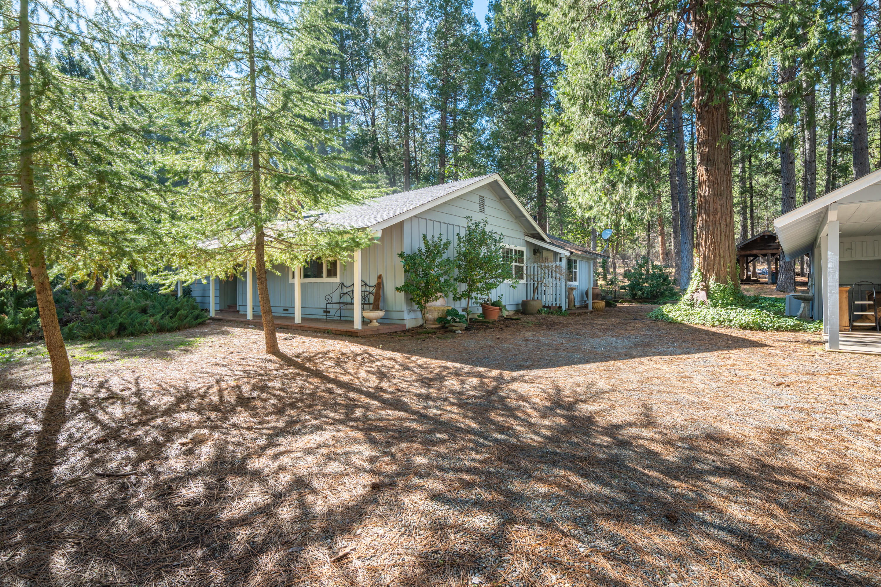29276 Bullskin Ridge Road Oak Run, CA 96069 - Photo 14 of 113 a view of a house with a yard and large tree